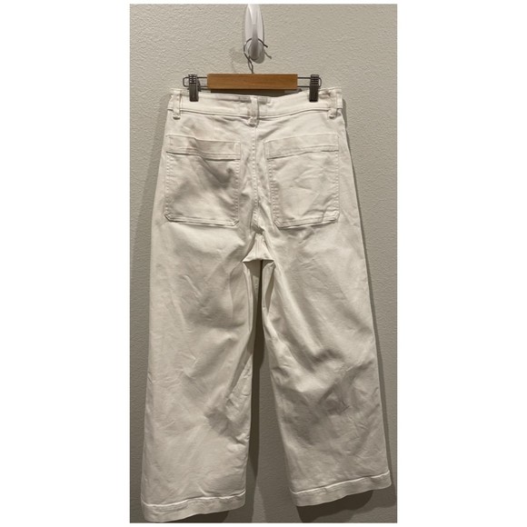 EVERLANE Antique White Wide Leg Pockets Pants - Picture 7 of 8